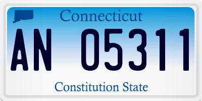CT license plate AN05311
