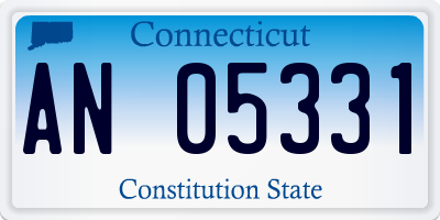 CT license plate AN05331