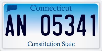 CT license plate AN05341