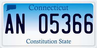 CT license plate AN05366