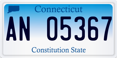 CT license plate AN05367
