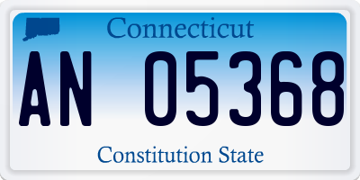 CT license plate AN05368
