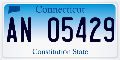 CT license plate AN05429