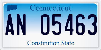 CT license plate AN05463