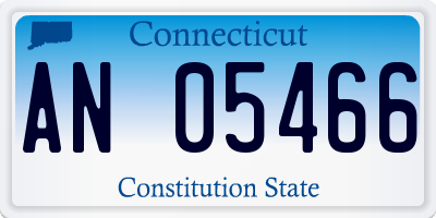CT license plate AN05466