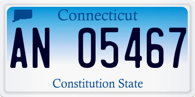 CT license plate AN05467