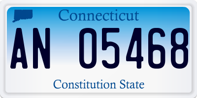 CT license plate AN05468