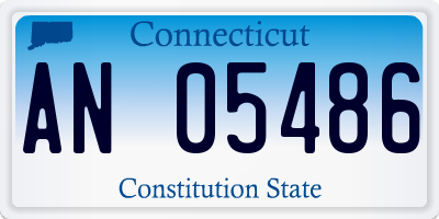 CT license plate AN05486
