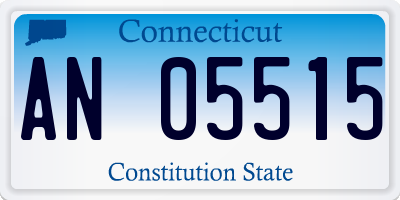 CT license plate AN05515