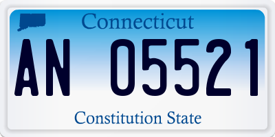 CT license plate AN05521