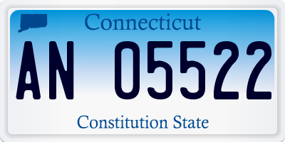 CT license plate AN05522
