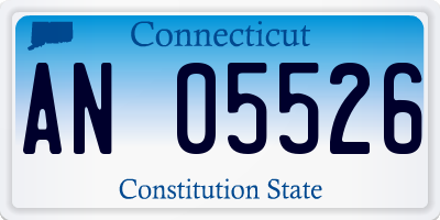 CT license plate AN05526