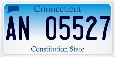 CT license plate AN05527