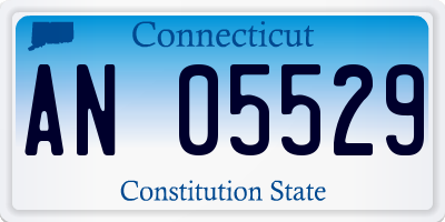 CT license plate AN05529