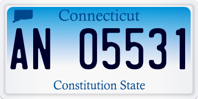 CT license plate AN05531