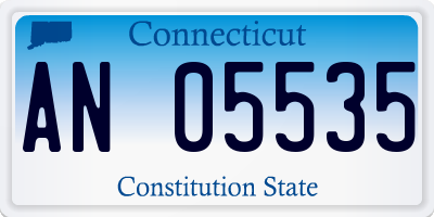 CT license plate AN05535