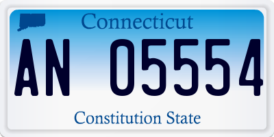 CT license plate AN05554