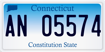CT license plate AN05574