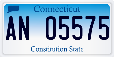 CT license plate AN05575