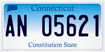 CT license plate AN05621