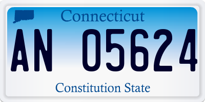CT license plate AN05624