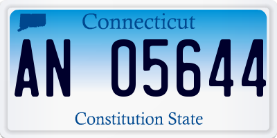 CT license plate AN05644