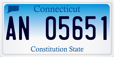 CT license plate AN05651