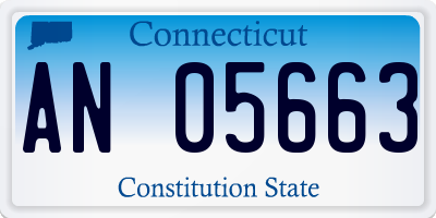 CT license plate AN05663