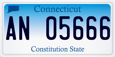 CT license plate AN05666