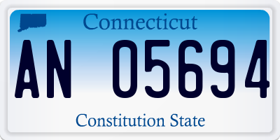 CT license plate AN05694