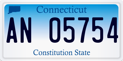 CT license plate AN05754