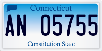 CT license plate AN05755