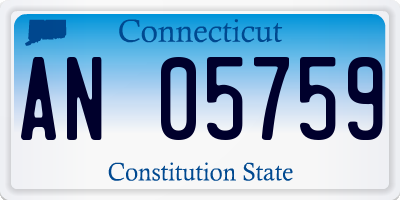 CT license plate AN05759