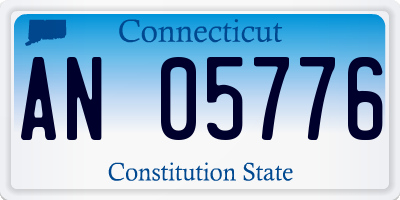 CT license plate AN05776