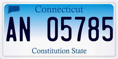 CT license plate AN05785