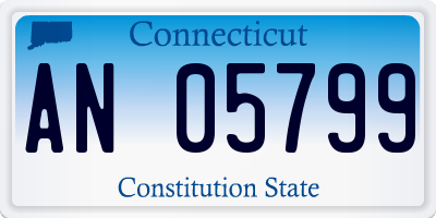 CT license plate AN05799