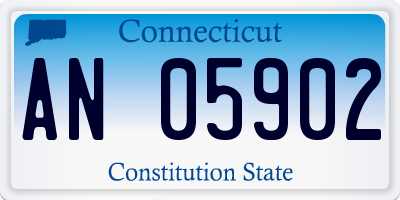 CT license plate AN05902
