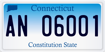CT license plate AN06001