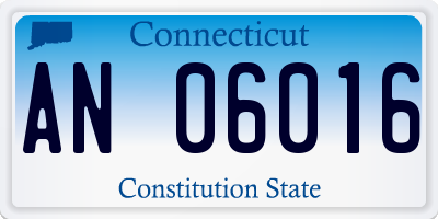CT license plate AN06016