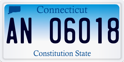 CT license plate AN06018