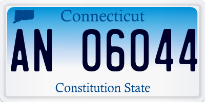 CT license plate AN06044