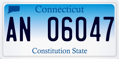 CT license plate AN06047