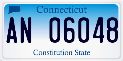 CT license plate AN06048