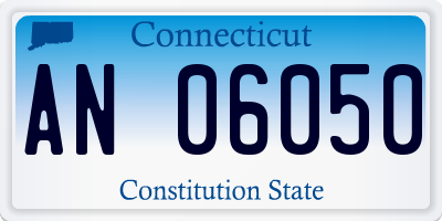 CT license plate AN06050