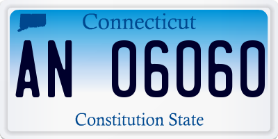 CT license plate AN06060