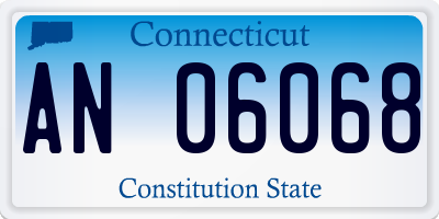 CT license plate AN06068
