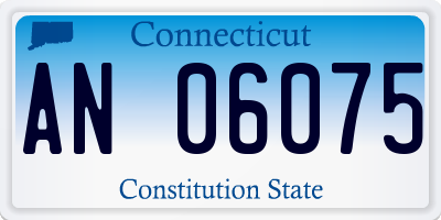 CT license plate AN06075
