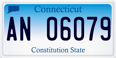 CT license plate AN06079