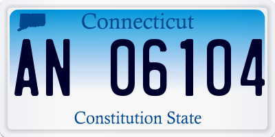 CT license plate AN06104