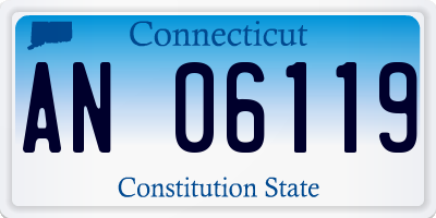 CT license plate AN06119